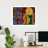 REIKI Karuna Heilung Master Symbole Poster (Heimbüro)