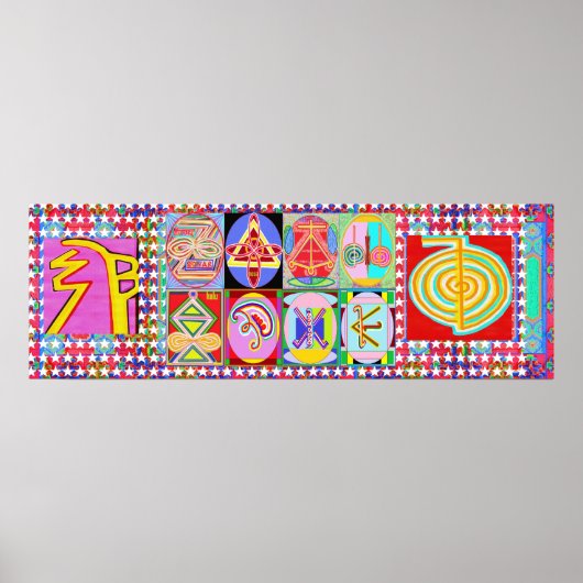 REIKI Karuna Heilung Master Symbole Poster (Vorne)