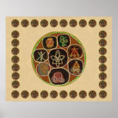 REIKI Karuna Heilung Master Symbole Poster (Vorne)