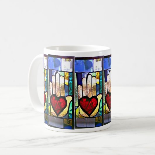 Reiki Liebe und Vertrauens-Tasse Kaffeetasse (Vorderseite Links)