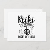 Reiki Magic | Reiki Master Meditation Gift Idea Postkarte (Vorne/Hinten)