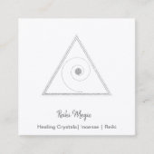 Reiki-Magie Quadratische Visitenkarte (Vorderseite)