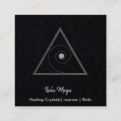 Reiki-Magie Quadratische Visitenkarte (Vorderseite)