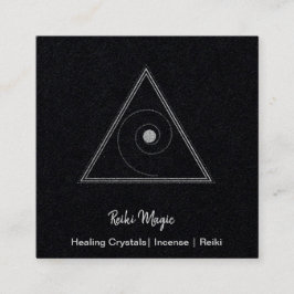 Reiki-Magie Quadratische Visitenkarte