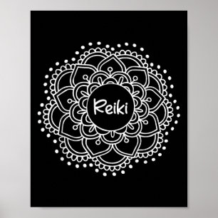 Reiki Mandala . Yoga-T-Shirt Poster