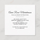 *~* Reiki Massage Energie Heilung Funkeln Quadratische Visitenkarte (Rückseite)