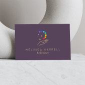 Reiki, Massage, Wellness Lila Visitenkarte