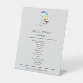 Reiki, Massagetherapie Lt Gray Sockelschild (Vorderseite)