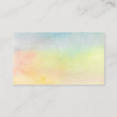 Reiki Master Colorful Sunflower Business Card Visitenkarte (Rückseite)