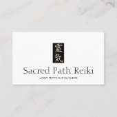 Reiki Master Gold Hanko Symbol Visitenkarte (Vorderseite)