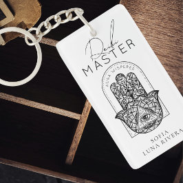 Reiki Master Hamsa Hand Evil Eye Yoga Therapist Schlüsselanhänger