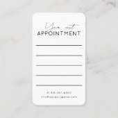 Reiki Master Hamsa Hand Evil Eye Yoga Therapist Terminkarte (Rückseite)