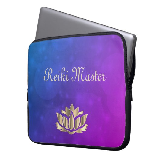 Reiki Master Laptopschutzhülle (Vorderseite Links)