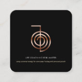 Reiki Master Life Coach Quadratische Visitenkarte (Vorderseite)