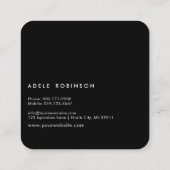 Reiki Master Life Coach Quadratische Visitenkarte (Rückseite)