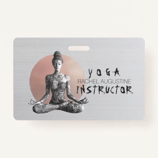 Reiki Master Lotus Pose Ausweis (Rückseite)