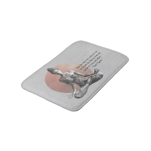 Reiki Master Lotus Pose Badematte (Schrägansicht)