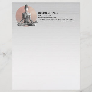 Reiki Master Lotus Pose Briefbogen