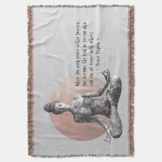 Reiki Master Lotus Pose Decke (Vorderseite Vertikal)