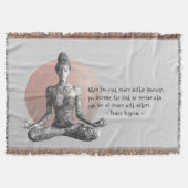 Reiki Master Lotus Pose Decke (Vorderseite)