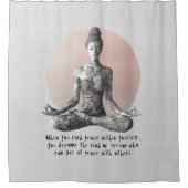 Reiki Master Lotus Pose Duschvorhang (Vorderseite)