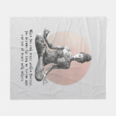 Reiki Master Lotus Pose Fleecedecke (Vorderseite (Horizontal))