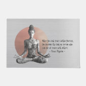 Reiki Master Lotus Pose Fußmatte (Vorderseite)