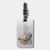 Reiki Master Lotus Pose Gepäckanhänger (Vorderseite vertikal)