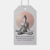 Reiki Master Lotus Pose Geschenkanhänger (Rückseite)