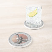 Reiki Master Lotus Pose Getränkeuntersetzer (Seite)