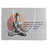 Reiki Master Lotus Pose Große Geschenktüte (Vorderseite)