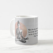 Reiki Master Lotus Pose Kaffeetasse (Vorderseite Links)