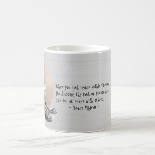 Reiki Master Lotus Pose Kaffeetasse (Mittel)