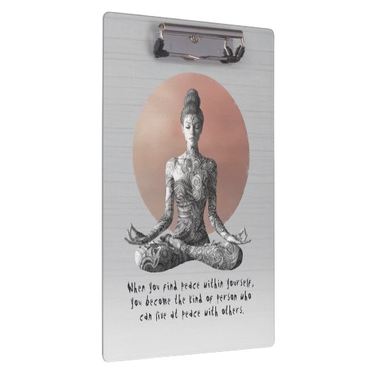 Reiki Master Lotus Pose Klemmbrett (Rechts)