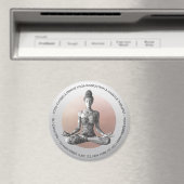 Reiki Master Lotus Pose Magnet (In Situ (Geschirrspüler))