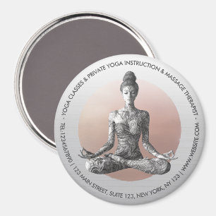 Reiki Master Lotus Pose Magnet