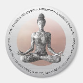 Reiki Master Lotus Pose Magnet (Vorne)