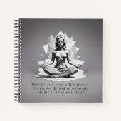 Reiki Master Lotus Pose Notizblock (Vorderseite)