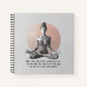 Reiki Master Lotus Pose Notizblock (Vorderseite)