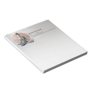 Reiki Master Lotus Pose Notizblock