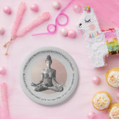 Reiki Master Lotus Pose Pappteller (Party)