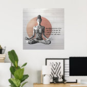 Reiki Master Lotus Pose Poster (Heimbüro)