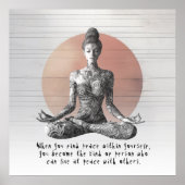 Reiki Master Lotus Pose Poster (Vorne)