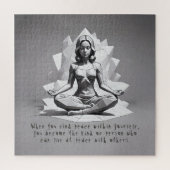 Reiki Master Lotus Pose Puzzle (Vertikal)