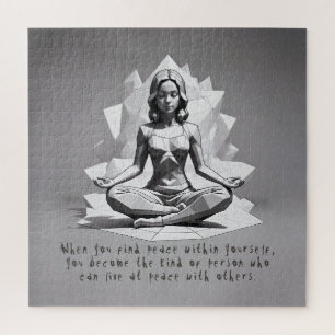 Reiki Master Lotus Pose Puzzle