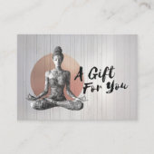 Reiki Master Lotus Pose Rabattkarte (Vorderseite)