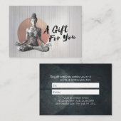 Reiki Master Lotus Pose Rabattkarte (Vorne/Hinten)