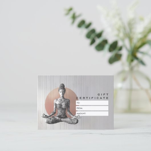 Reiki Master Lotus Pose Rabattkarte (Stehend Vorderseite)