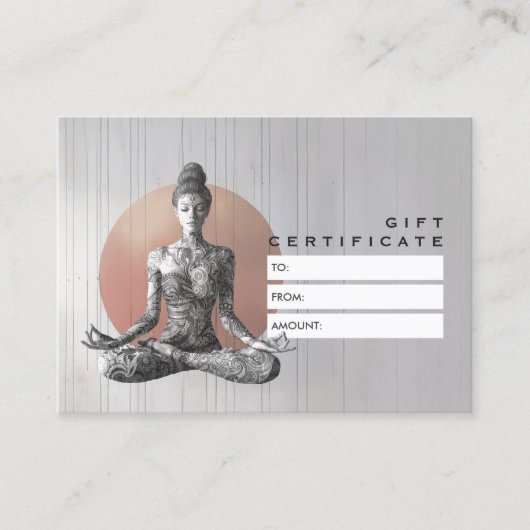 Reiki Master Lotus Pose Rabattkarte (Vorderseite)