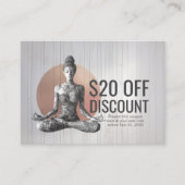 Reiki Master Lotus Pose Rabattkarte (Vorderseite)
